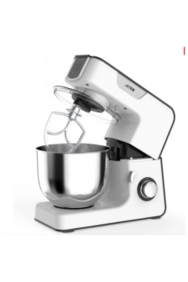 ARROW-3-in-1 Stand Mixer, Meat Grinder, and Blender with 8 Speeds - 5.2 Liter - 1000 Watt - White & Gray 1
