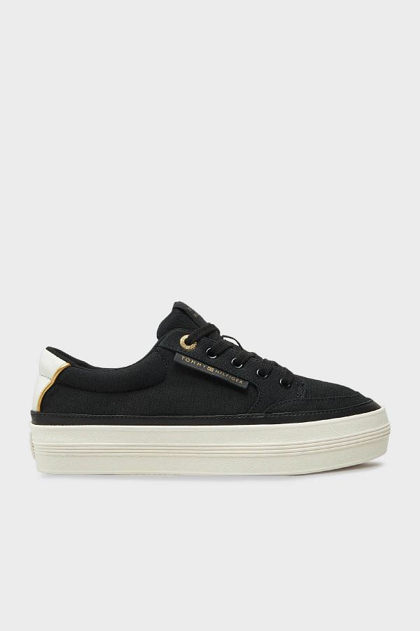 Tommy Hilfiger-Bavlněná platforma Podešev Sneaker Boty BOTY FW0FW08323 BDS 1