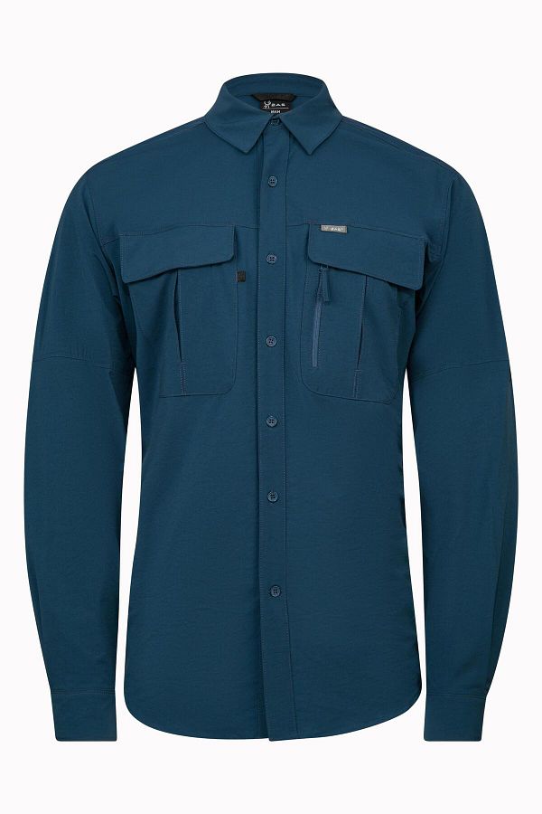 2AS-Ανδρικό πουκάμισο Gibson Navy Blue 1