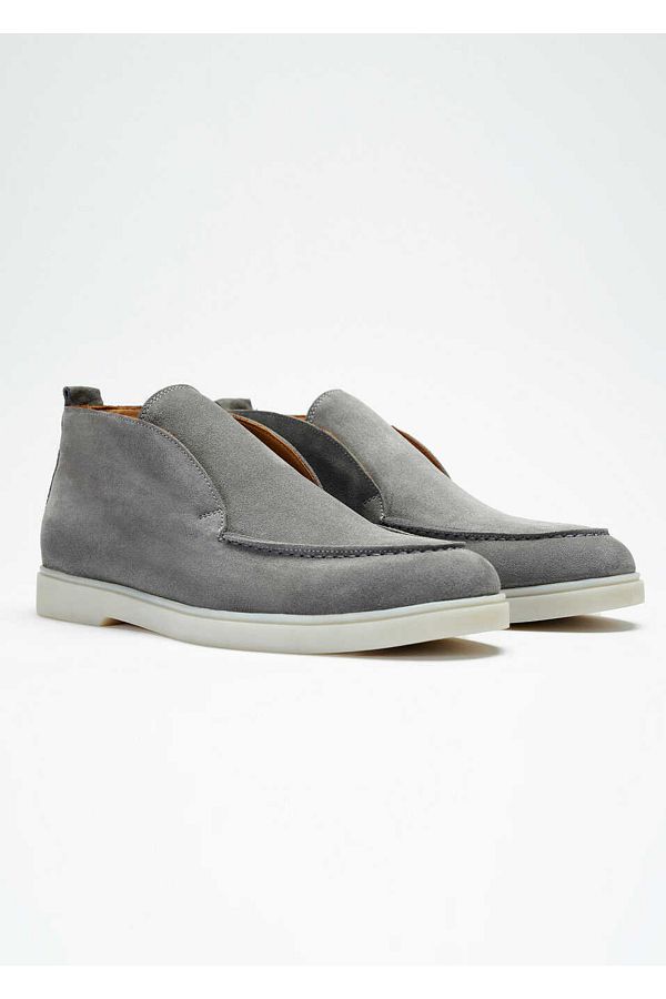 Boris Becker-Gray Color Suede Boots 1