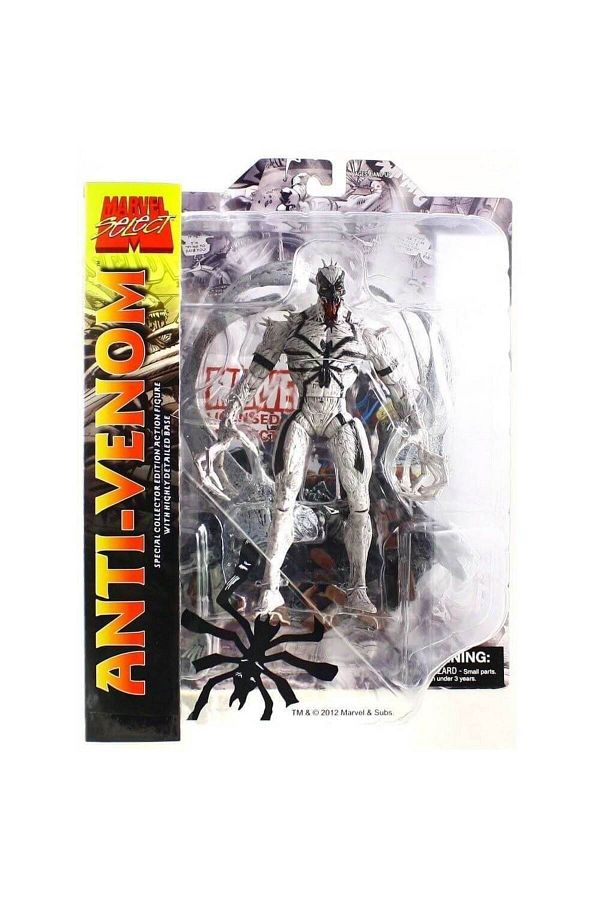 Diamond Select-Select Toys Select Anti-Venom 7-Inch Action Figure with Deluxe Symbiote Base Figure 1