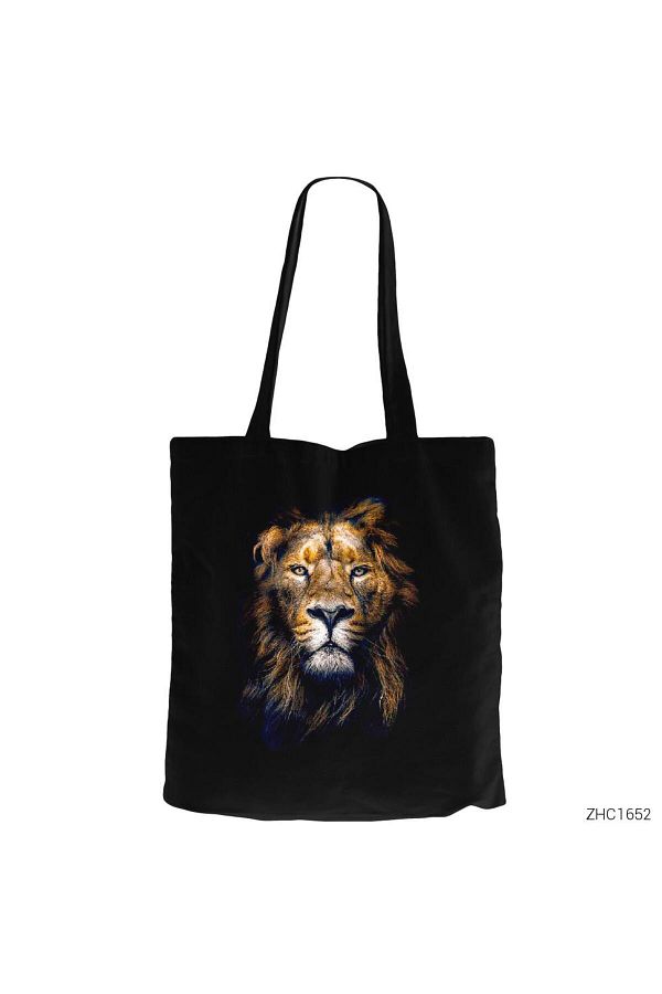 Z zepplin-The Lion King Black Canvas Tote Bag 1