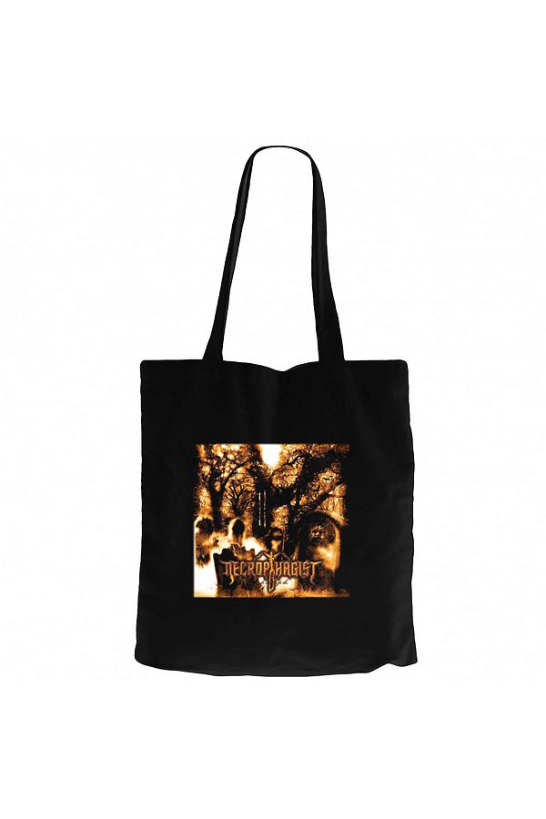 Z zepplin-Necrophagist Epitaph Black Canvas Tote Bag 1