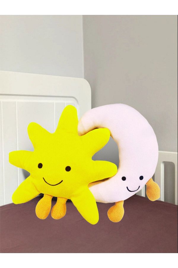 esdishopping Moon and Sun Plush Toy Sleeping Companion Cute Characters AY SUN Set of 2 Trendyol