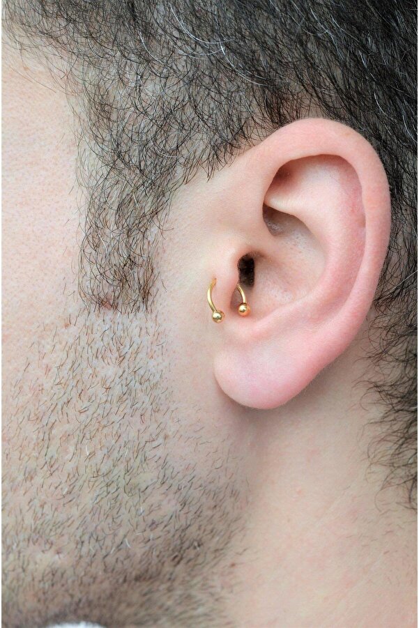 Lobe Piercing Mens Tragus Piercing Jewelry Lady's Men Rhinestone