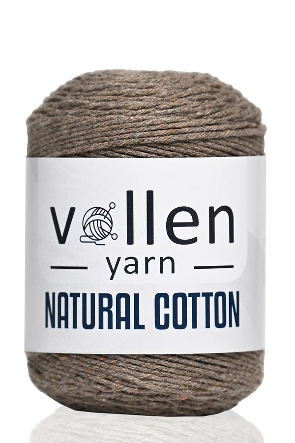vollen yarn-100gr/200mt Premium Natural Cotton Amigurumi And Punch Yarn, Πλεκτό Κροσέ Χέρι, Μπεζ 1