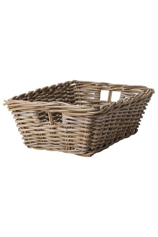 IKEA-Hand Woven Basket Wicker 36X51X17 cm Multi-Purpose Wicker Box 1