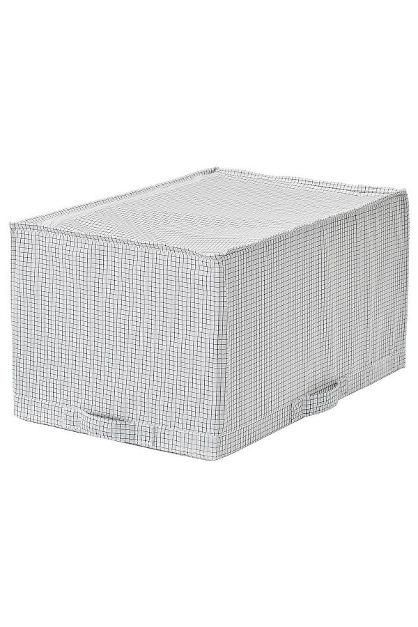 IKEA-Cutie de depozitare compartimentată Dimensiune 34x51x28 cm Cutie de organizare în carouri gri-alb 1
