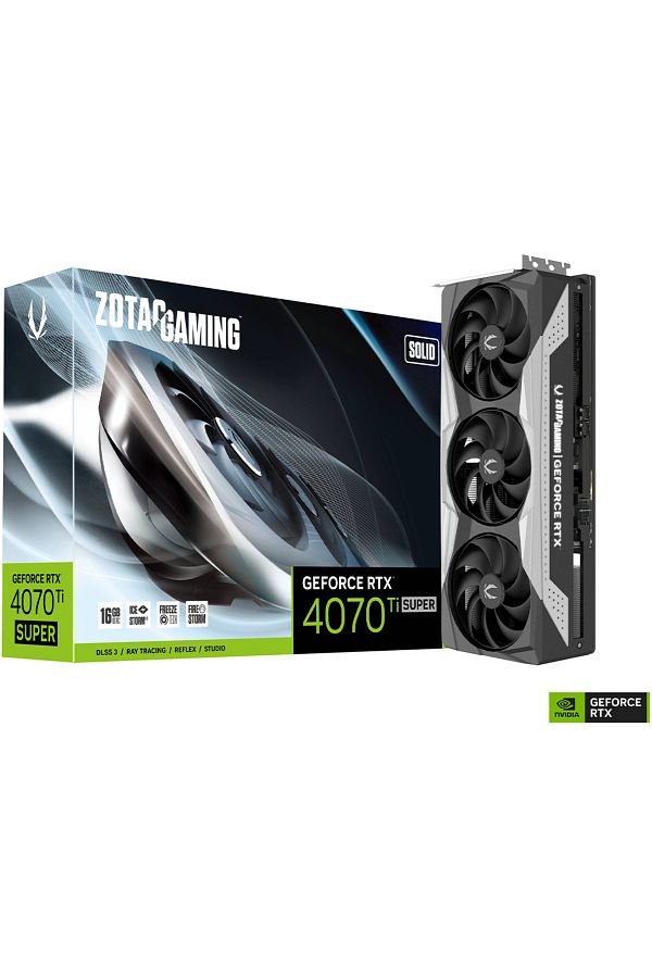 Zotac-GAMING GeForce RTX 4070 Ti SUPER SOLID 16GB GDDR6X Graphics Card 1