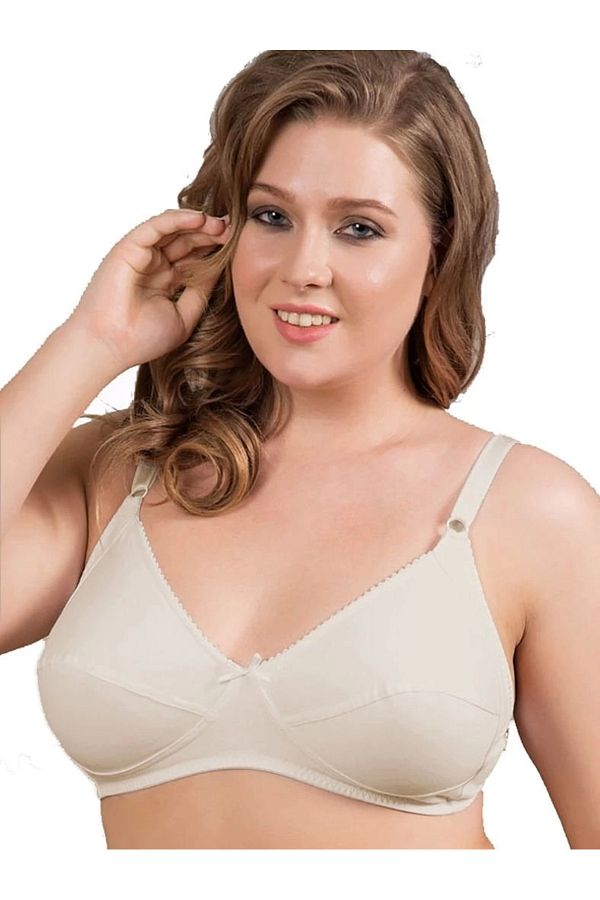 Anıl Lingerie-Anil 512 Non-wired Double Layer Cotton Minimizer Bra - 1