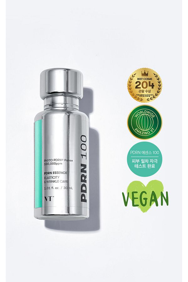 VT COSMETICS-VT COSMETICS PDRN 100 Essence, Korean Gingseng Plant-derived PDRN Serum for Natural Glow, Korean sk 1