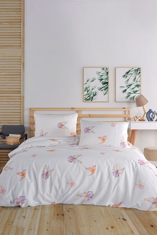 Marielouhome-Flutter 100% Cotton Double Duvet Cover Set 1