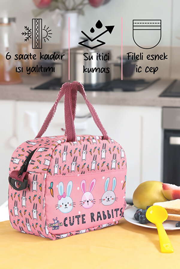 GIMOSA Kids Isı Yalıtımlı Su Geçirmez Termal Çanta, Yemek Taşıma Çantası, Beslenme Çantası Anne Çocuk Bakım