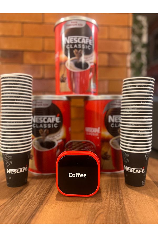 Nescafe-Classic 1Kgx 3 Pieces. 50 Cups and 1 Tin Box Gift 1
