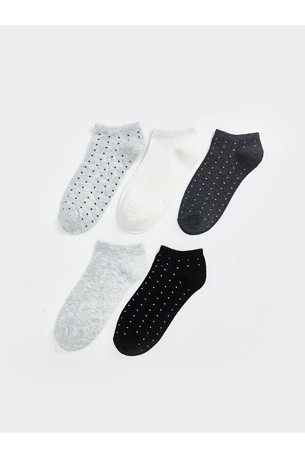 LC Waikiki-New Season Patterned Women's Booties Socks 5-Piece - S51002Z8 1