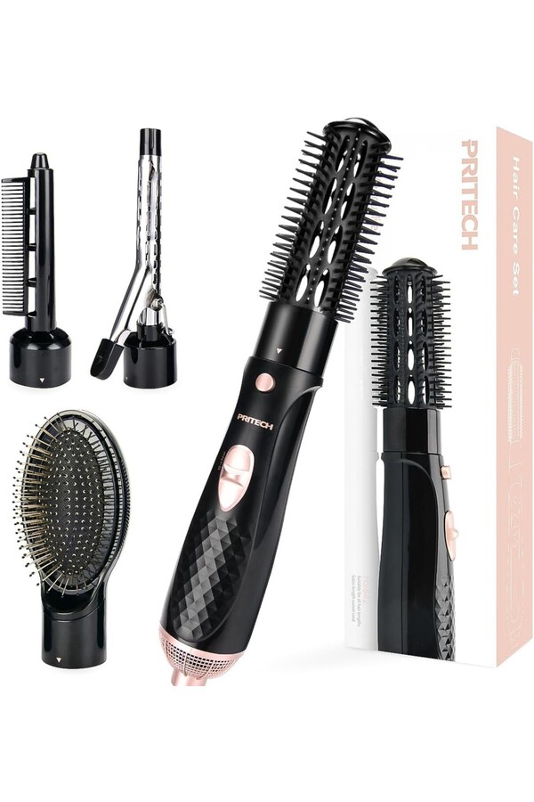 Pritech-Hair Dryer Brush, 4 in 1 with 2 Heat Speeds and Cold Wind Feature 1