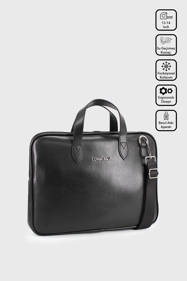 LUNABLU-Taška na notebook Macbook Air-Pro Briefcase Computer Notebook s 13-14" voděodolnou tkaninou 1