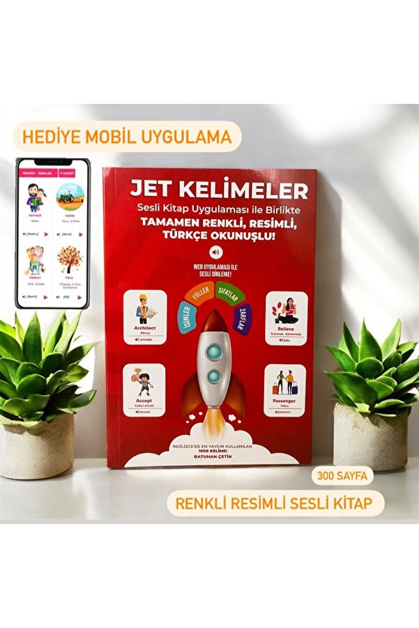 Bayhan Yayıncılık Jet Kelimeler , Ingilizce Kitabı Ve Uygulama ( Sesli Kitap Batuhan Çetin )