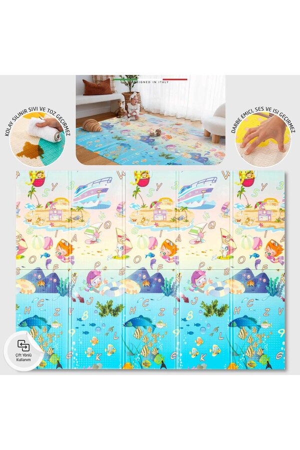 Elele Mare Katlanabilir Oyun Matı Oyun Halısı 150x200x1 Cm XFD114 Mare