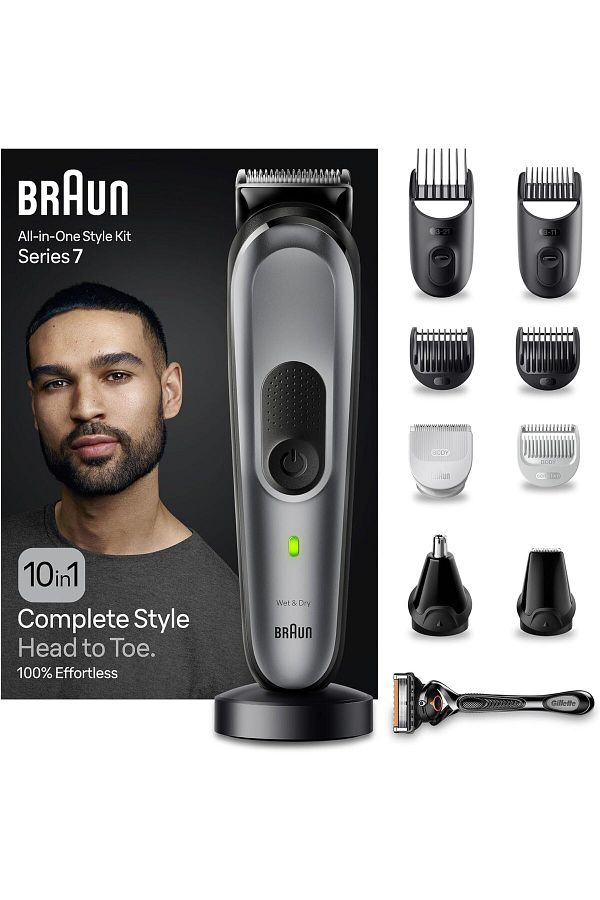 Braun-10-in-1 Multi Grooming Kit Series 7 AutoSense Technology, ProBlades, 100min Runtime - MGK 7420 1