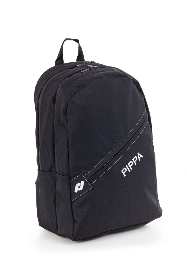 Pippa-Belek Black Three Compartment Casual and Travel Men's Backpack 1