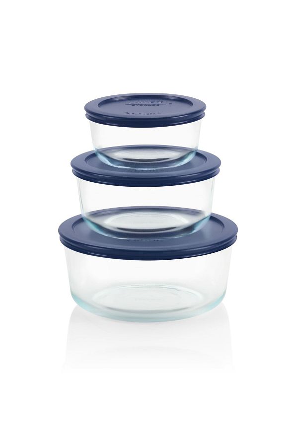 Pyrex-Glass Food Storage Set 6Pc. 1