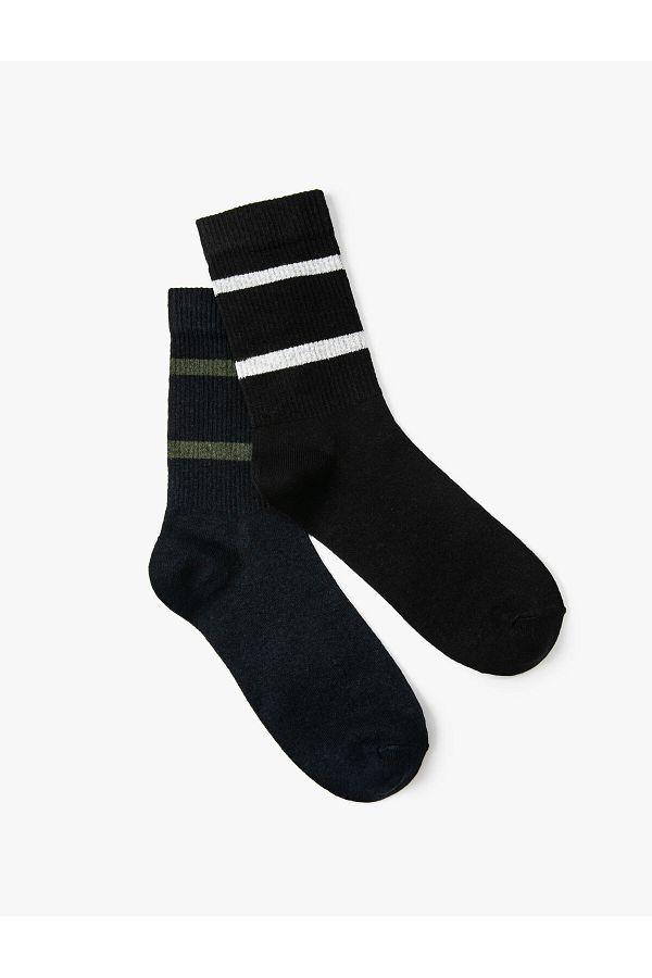 Koton-Set of 2 Socks with Stripe Pattern 1