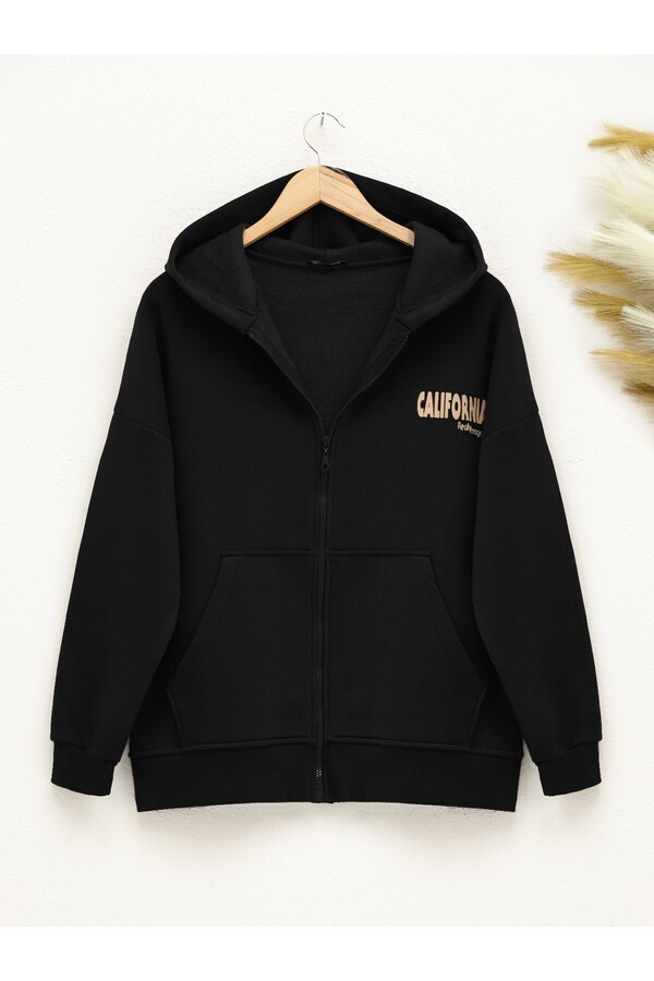 Modamorfo-Kapuzenpullover aus bedrucktem Sweat-Fleece 1