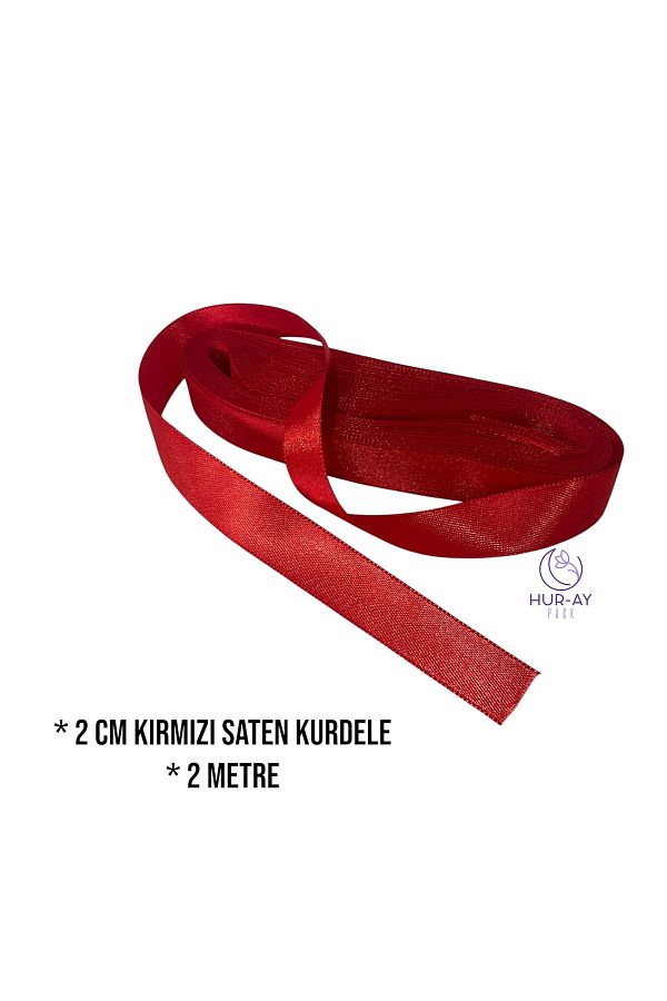 HUR-AY PACK-Red Satin Ribbon / 2cm Width 2 m Length 1