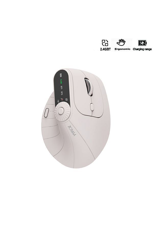 Choice-Multi-Device Vertical Ergonomic Mouse With Function Adjustment Kno Rechargeable 2.4G Bluetooth Wi... 1
