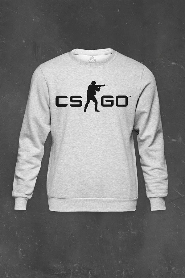 so cool-Gray Sweatshirt Cs Go Csgo Counter Strike Global Printed Unisex Sweat 1