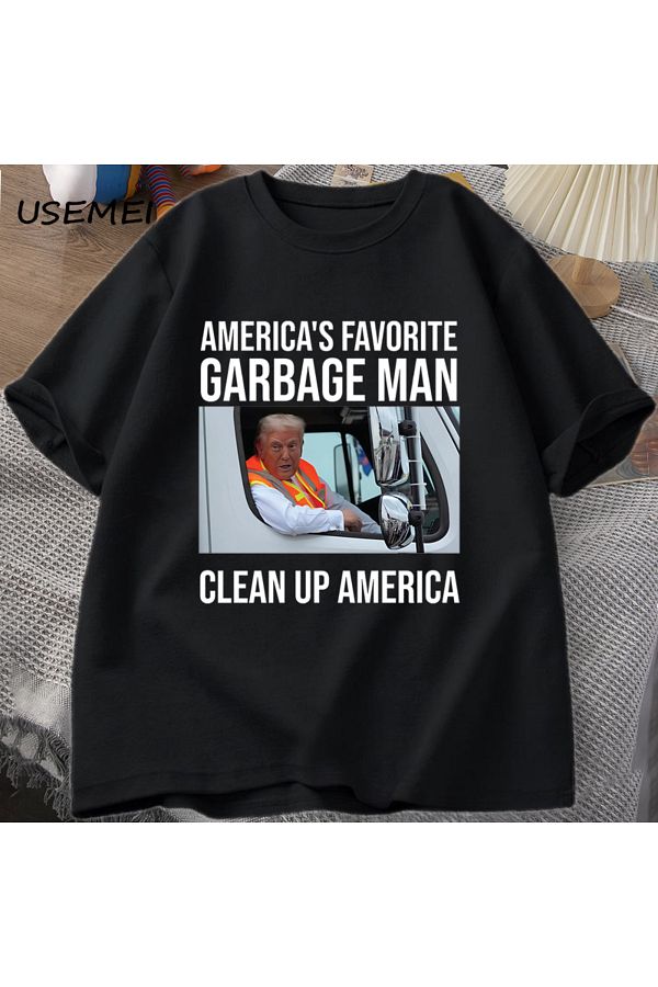 Drippy-Trump Garbage Man - Mens Casual Donald Trump Graphic T-Shirt 1
