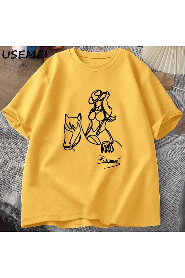 Beyonce 公式グッズ Sサイズ イエローTシャツ Drippy Beyonce Renaissance World Tour Men's and Women's