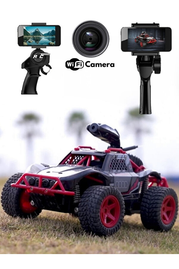 TUENGİ STORE Oyuncak Uzaktan Kumandalı Şarjlı Full Fonksiyon Wifi Kameralı Off Road Araba
