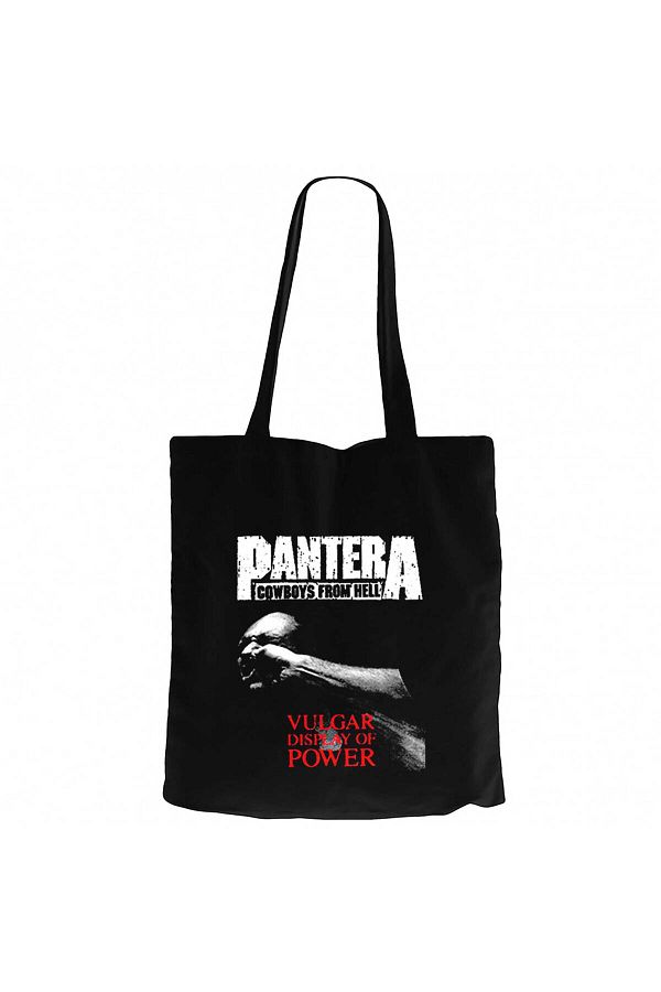 Z zepplin-Pantera Vulgar Display Of Power Black Canvas Bag 1