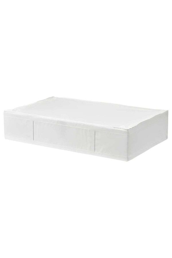 IKEA-90x53x19 Cm Alb - Cutie de depozitare pentru haine pentru lenjerie de pat și cearșaf de pernă 1