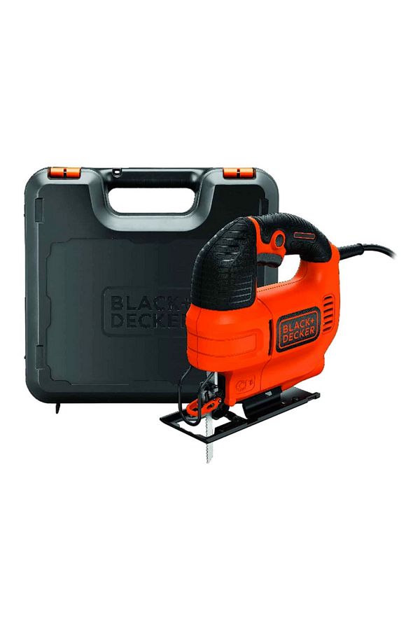 Black&Decker-Compact Jig Saw Power Tool with Blade and Kit Box 1