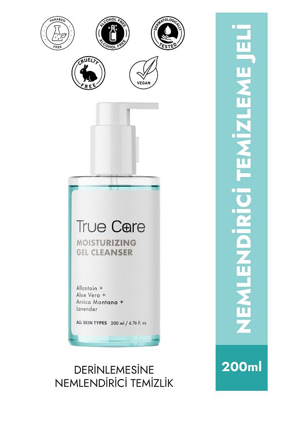 True Care-200ml Moisturizing Water Based Cleansing Gel - Containing Allantoin and Aloe Vera, Suitable for Daily Use 1