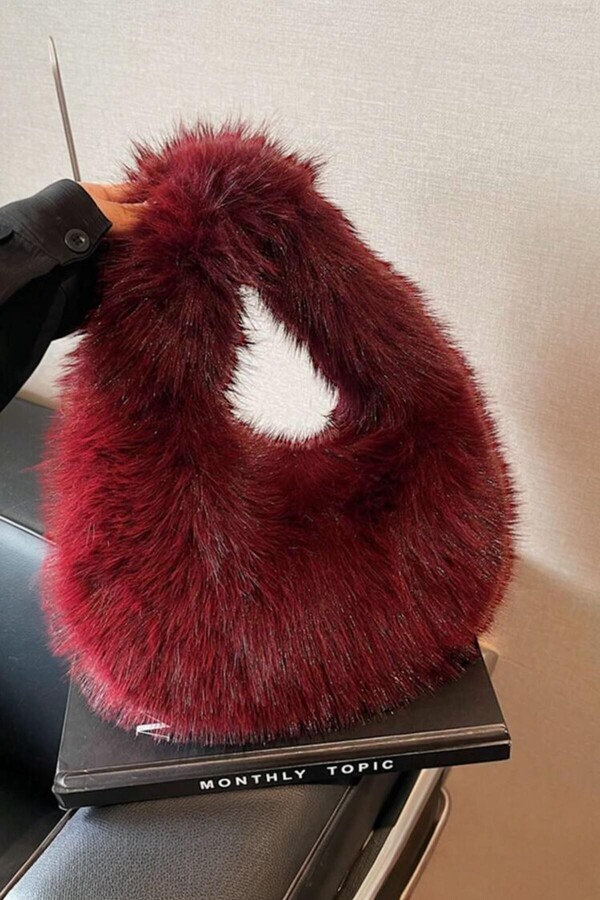 BAHELS-Imported Cherry Vip Fur Plush Bag 1