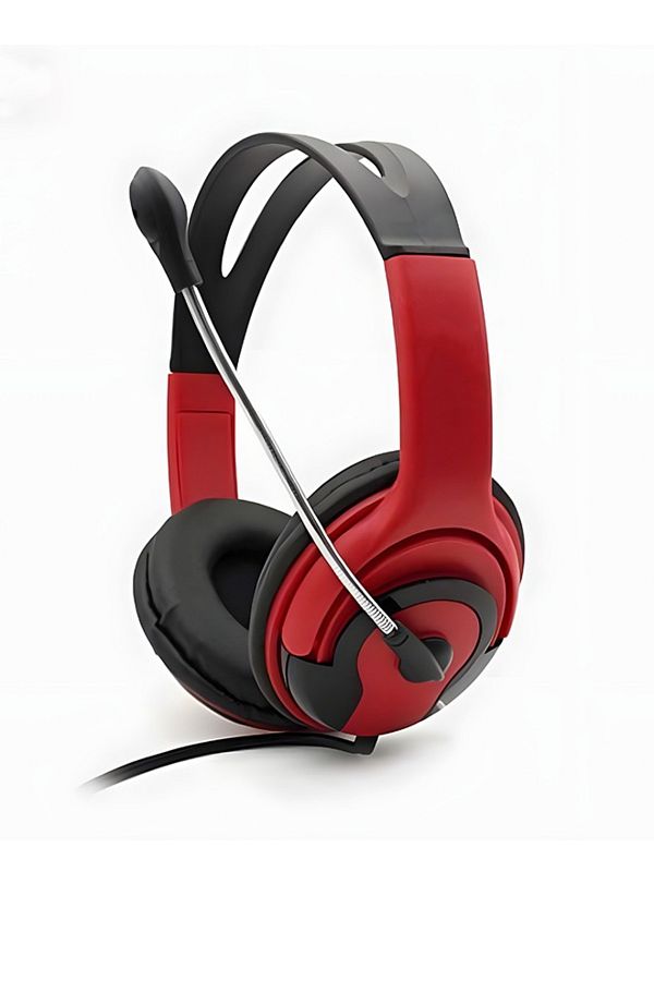 ASA-Wired Gaming Headset With Microphone For PS4 Red 1