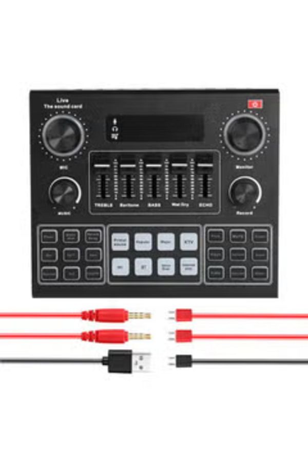 Generic-V9 Live Sound Card Audio Mixer I6970-A Black 1