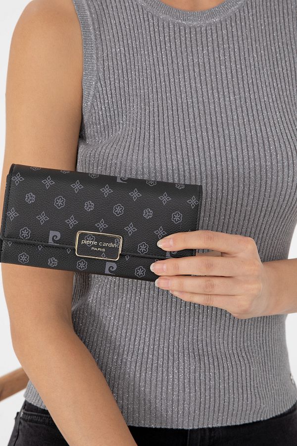 Pierre Cardin-Women's Black Wallet 06Pc24K2007 1