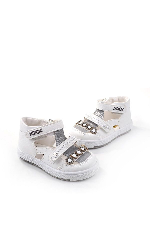 Şirin Bebe-3959 Model Comfortable Girl's Sandals with Orthopedic Sole 1