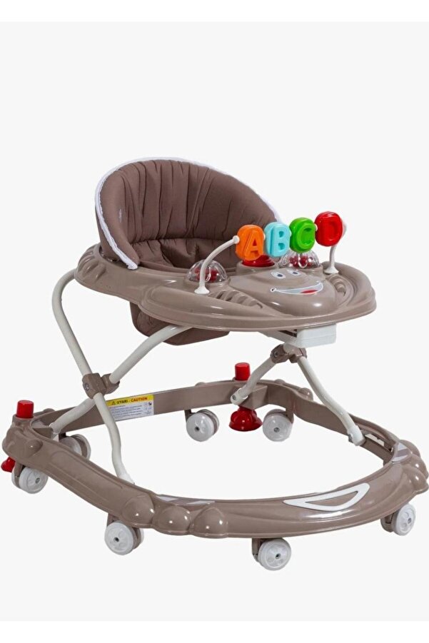 YOGNETIC BabyStep Pro Oyuncaklı Yürüteç | Öğretici ve Eğitici | Stoplu Bej Yürüteç