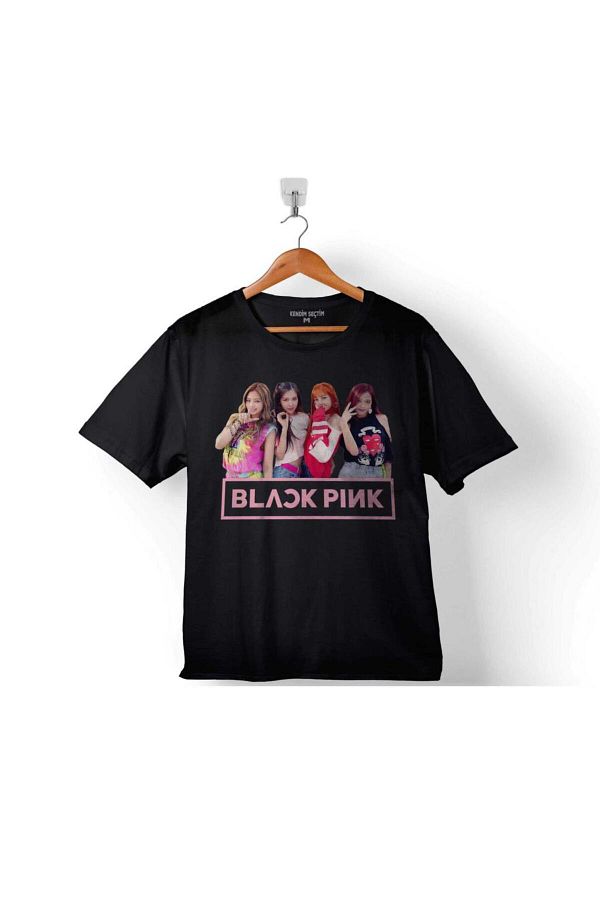 Kendim Seçtim-Negru Roz Blackpink Casetă Muzică Coreea de Sud 2 Tricou pentru copii 1