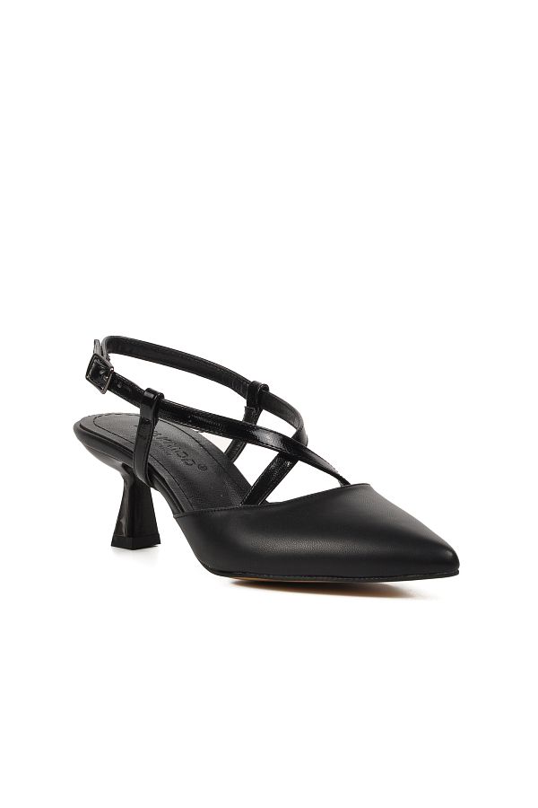 AYAKMOD-Pantofi cu toc pentru femei negre 1