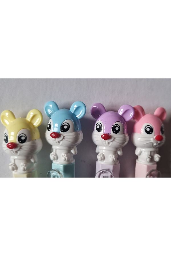 Modellino-4 Pcs 4 Colors Squirrel Head Side Press Song 07 Nib Pen 1