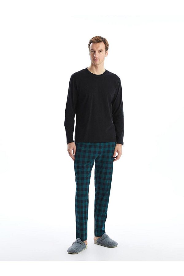 LC Waikiki-Standard Pattern Plaid Men's Pajama Bottom 1
