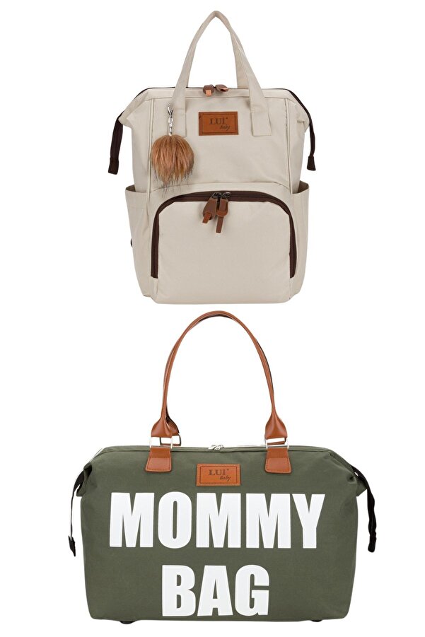 Lui Baby Anne Bebek Bakım Sırt Çantası Termal Biberonluk Ve Mommy Bag Anne Bebek Bakım Çantası Termal Biberon