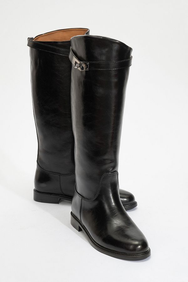 Luvi-Yoko Black Skin Women's Boots 1